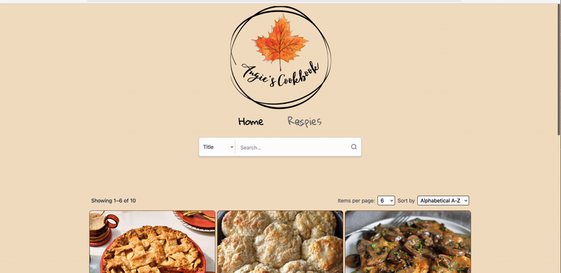 Angie's Cookbook